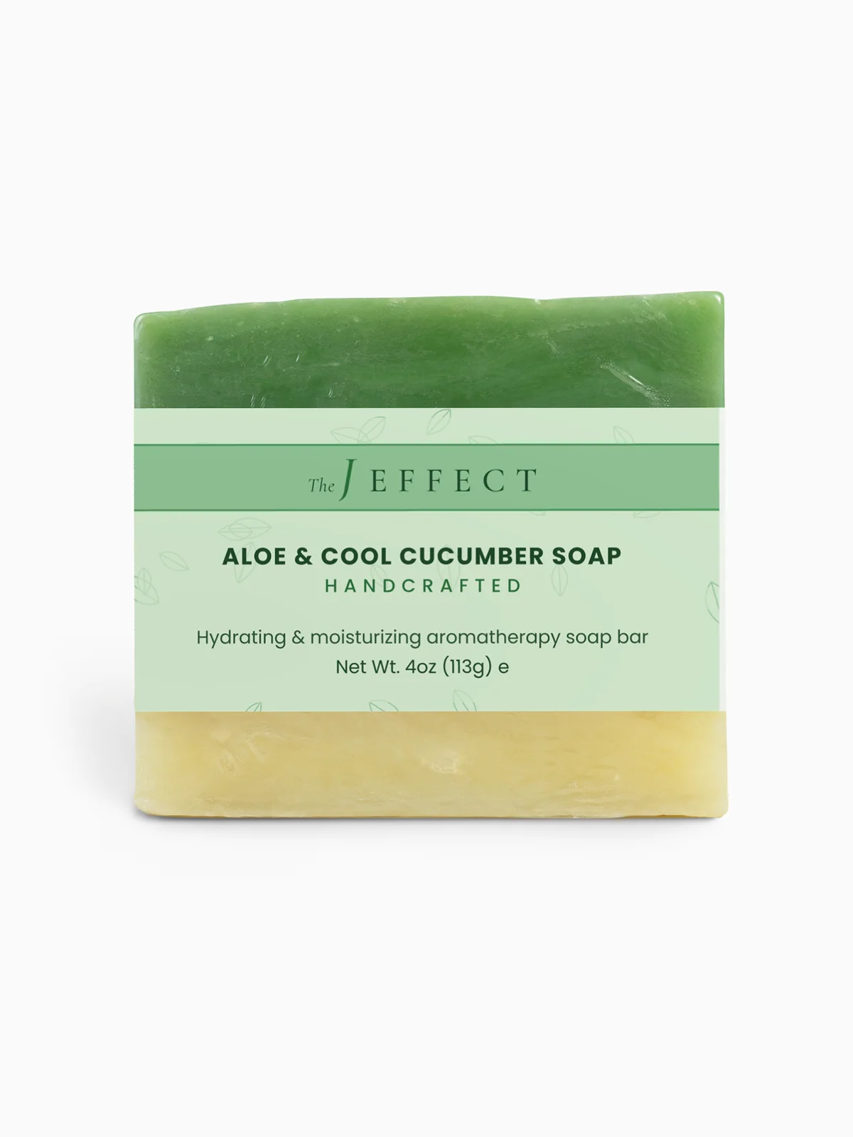 Cooling Aloe Aloe & Cucumber Bar by The J Effect, 4 oz / 113 g