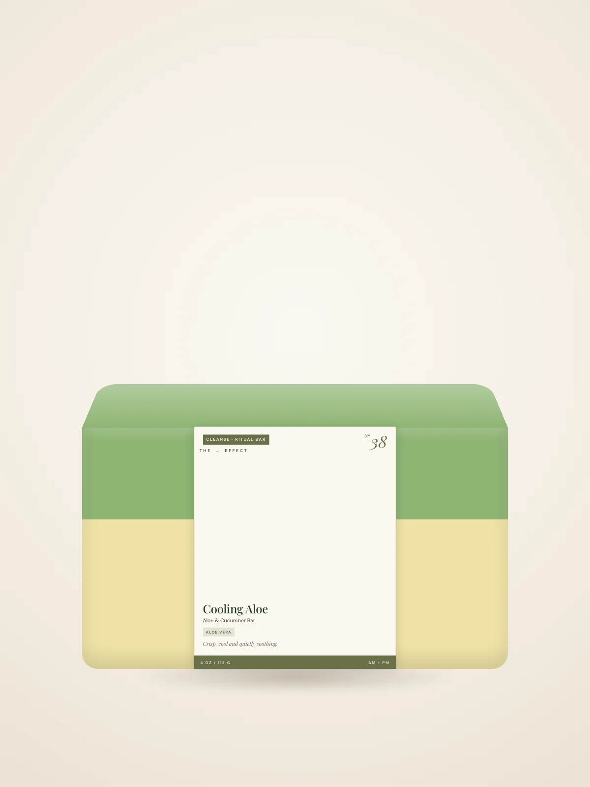 Cooling Aloe Aloe & Cucumber Bar packaging, Nº 38