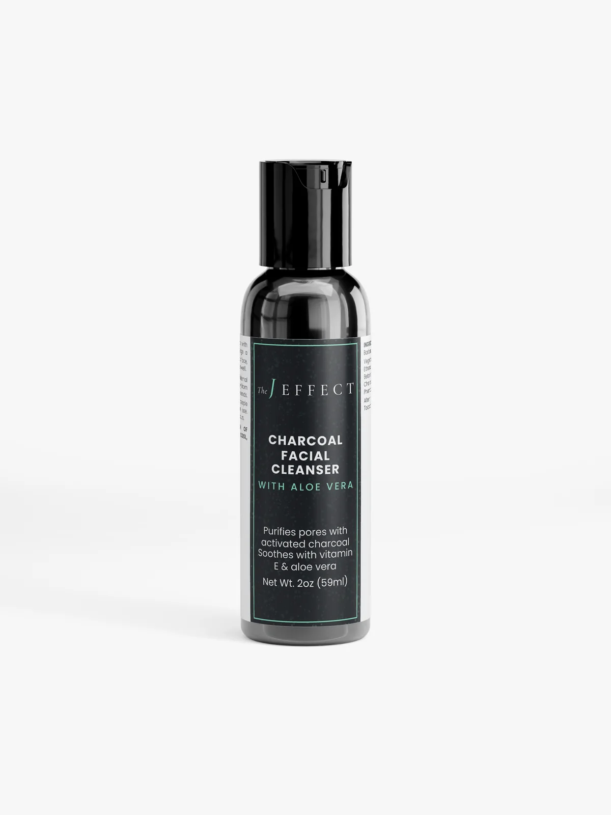 Pure Slate Activated Charcoal Facial Cleanser by The J Effect, 2 fl oz / 59 ml