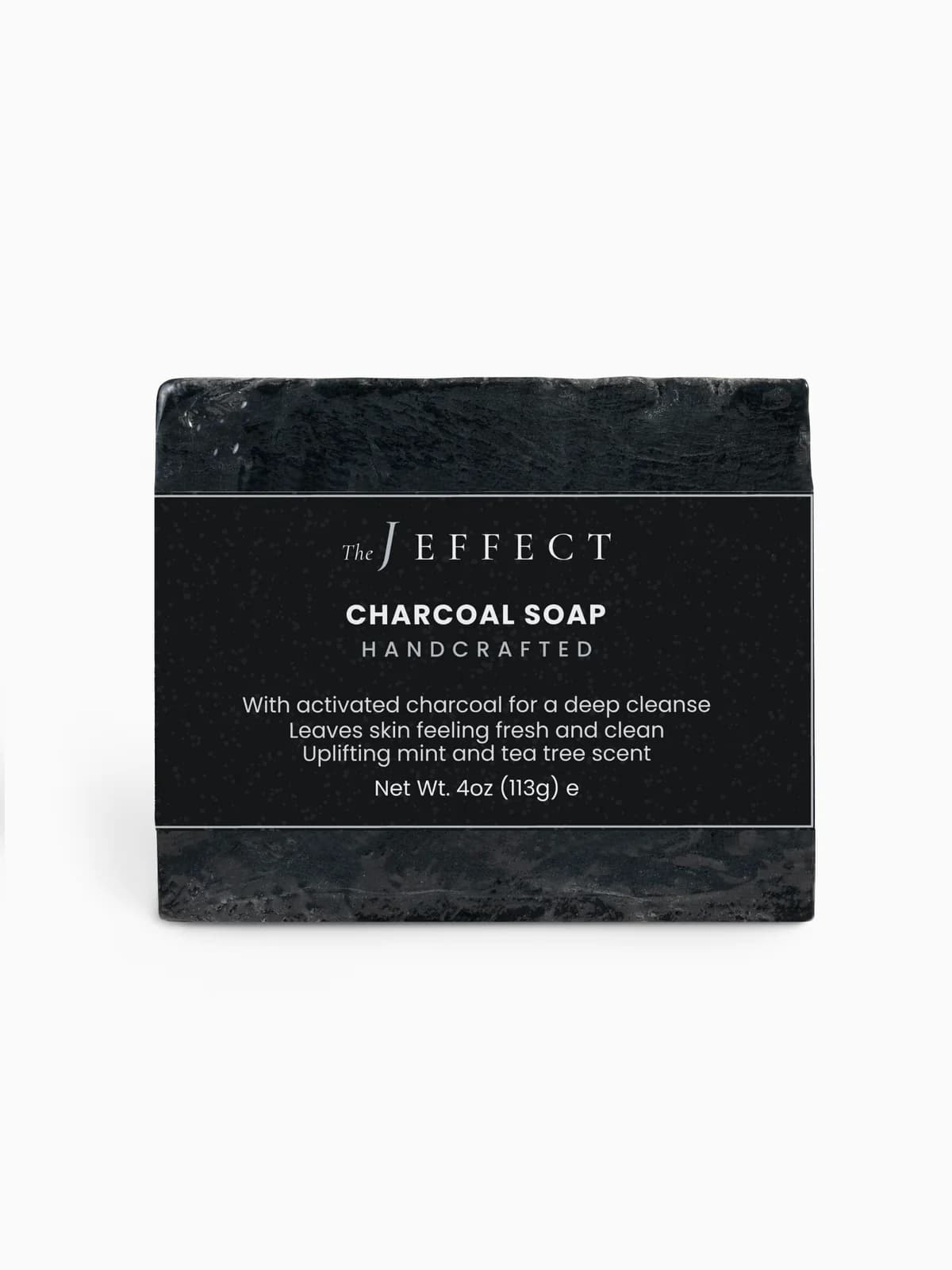 Obsidian Activated Charcoal & Tea Tree Bar by The J Effect, 4 oz / 113 g