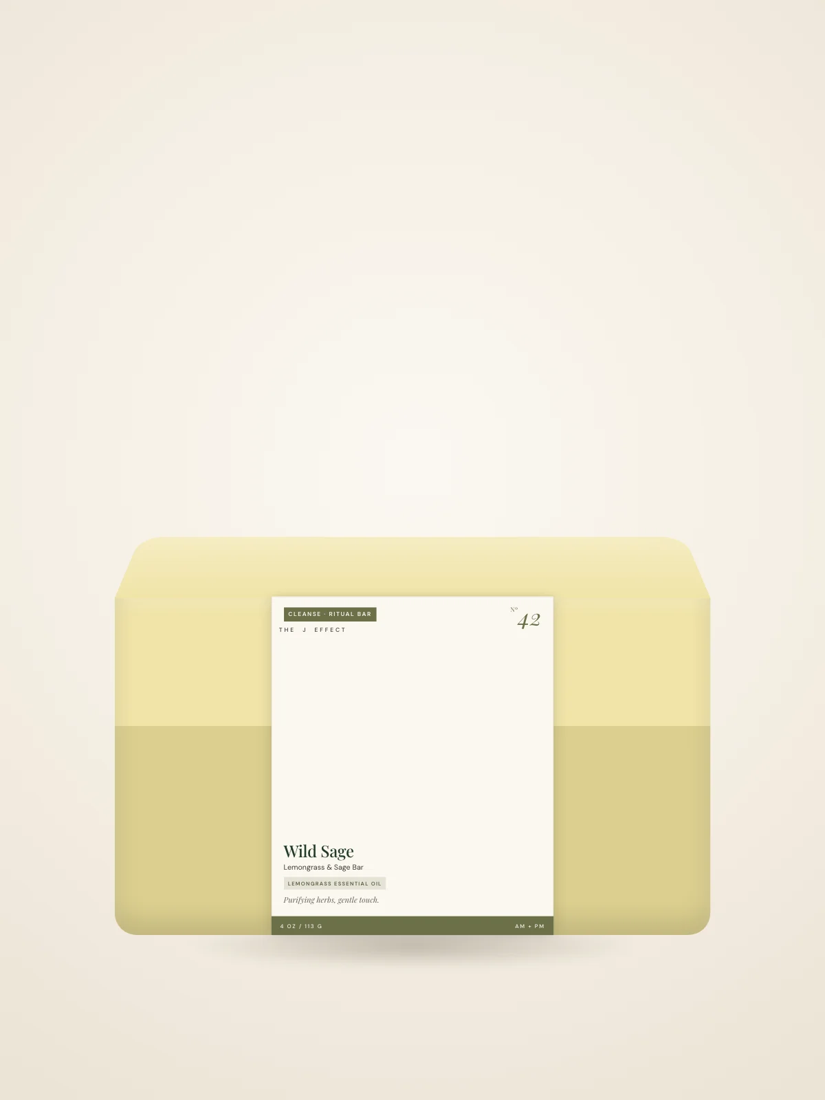 Wild Sage Lemongrass & Sage Bar packaging, Nº 42