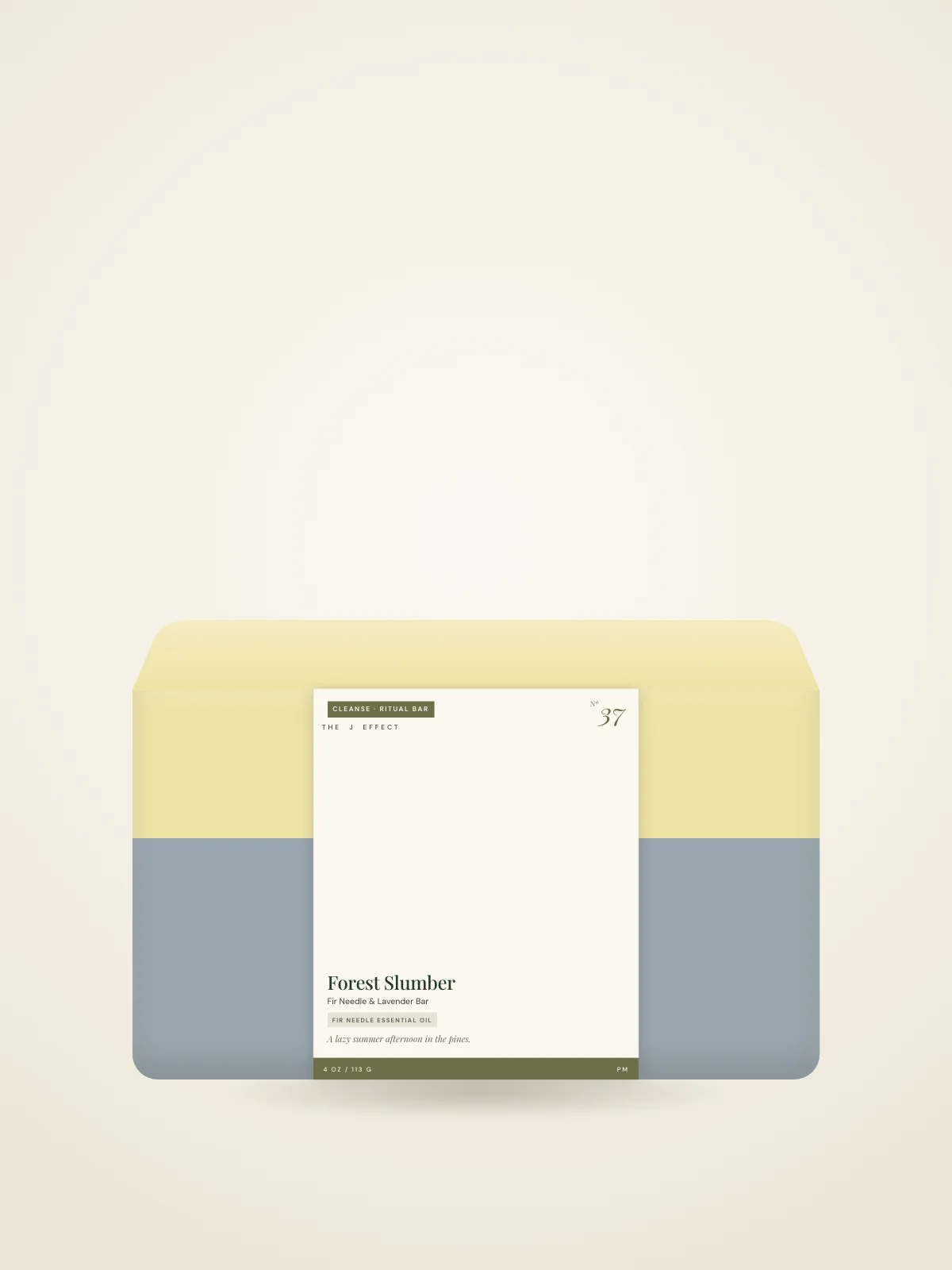 Forest Slumber Fir Needle & Lavender Bar packaging, Nº 37