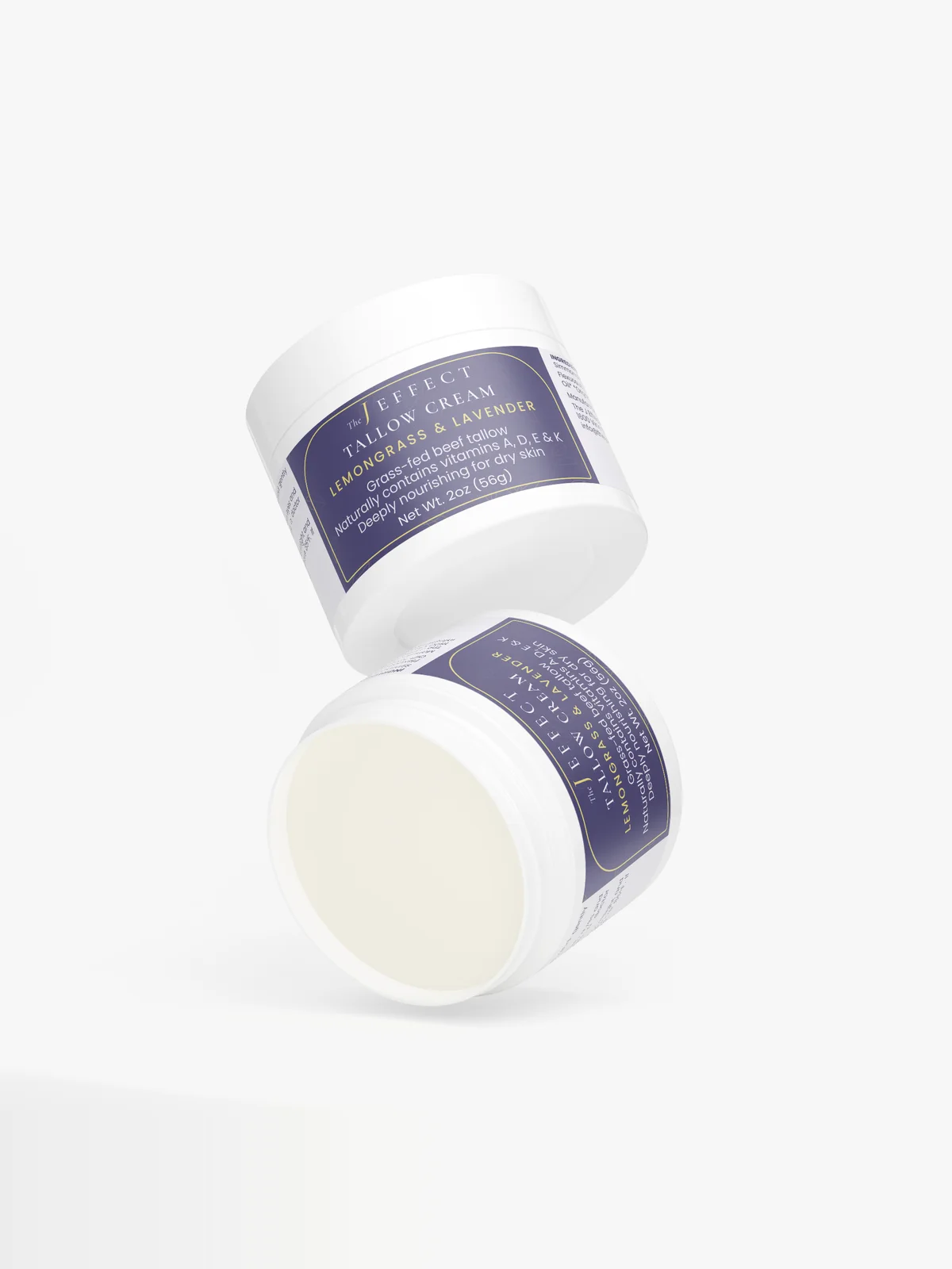 How to use Lavender Fields tallow cream: warm a small amount on your fingertips