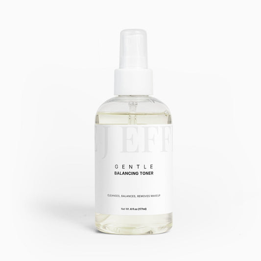 Bottle of Gentle Balancing Toner on a white background